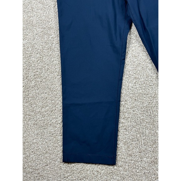 Rhone Commuter Pants Men 41 Blue Solid Straight Leg Chino Performance *41x27 - Picture 3 of 12